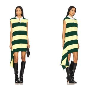 Monse Cascade Mini Dress In Eden Stripe SMALL $640